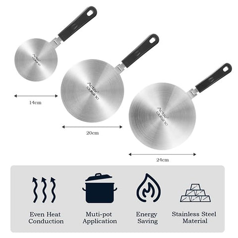 ACTIV CUISINE mango desmontable para almacenamiento cómodo.