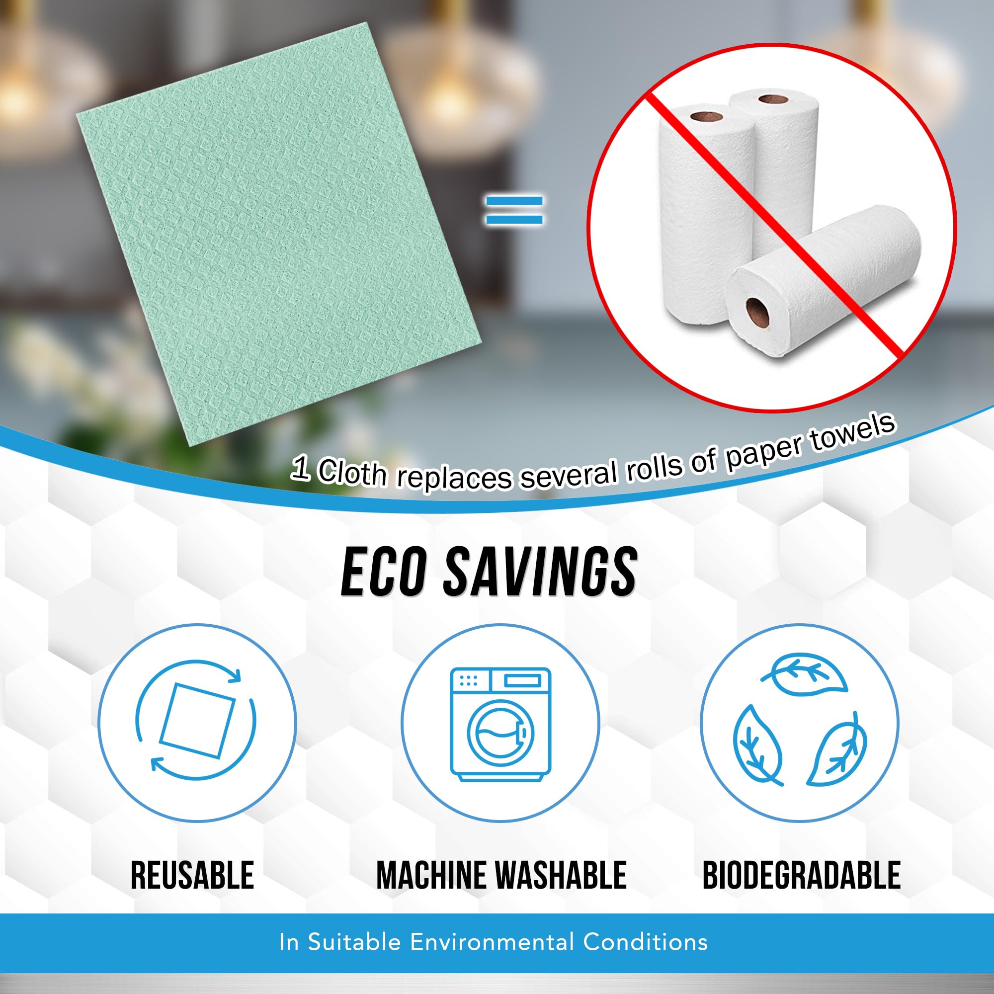 ACTIVE paño sueco multiusos para limpieza en cocina y hogar