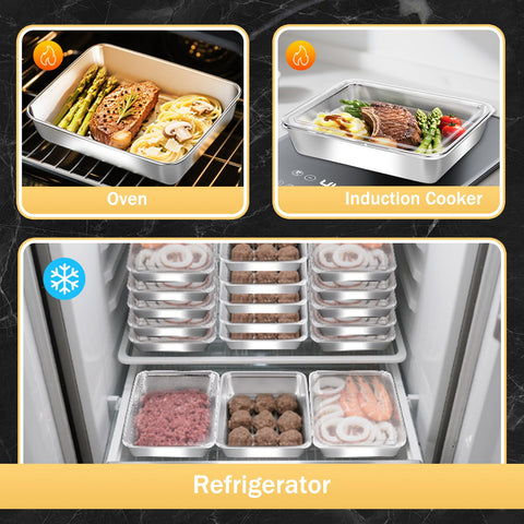 ACTUKSX almacenamiento de deli y carnes con tapa translúcida
