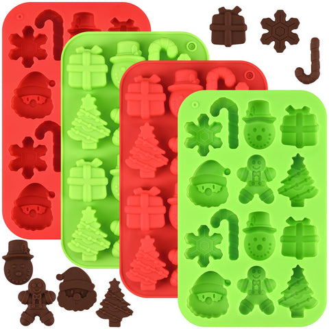 Actvty moldes navideños para chocolate: 14 cavidades, perfectos para regalos artesanales.