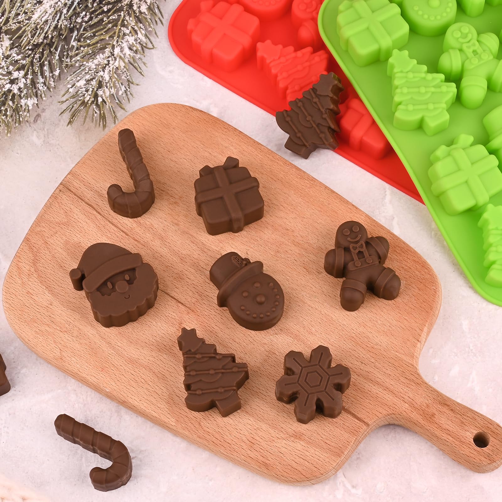 Actvty moldes chocolate regalos-navidad: crea dulces temáticos para fiestas.