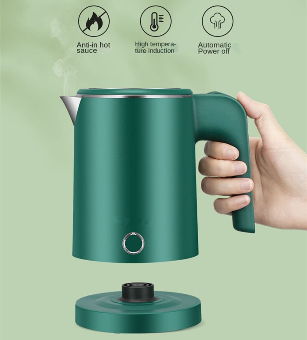 Acvansm tetera eléctrica 0,6 L, uso viaje, tamaño compacto para maletín