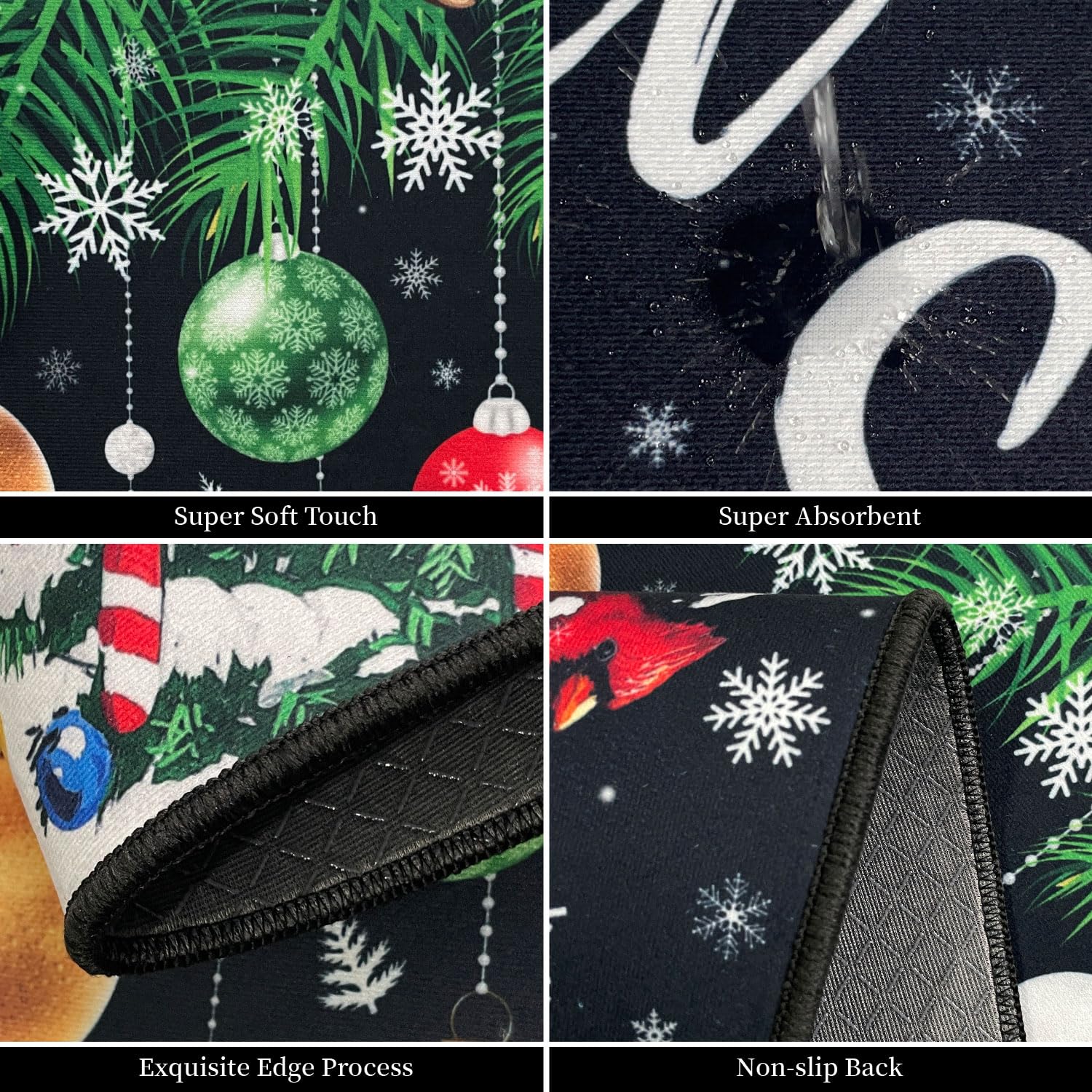 ACZHHZC Let It Snow: base antideslizante para mayor seguridad al caminar