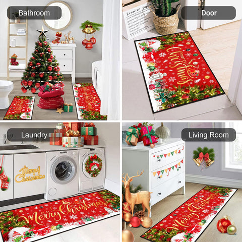ACZHHZC alfombra nieve 17x30, ideal para cocina fría y limpieza fácil.