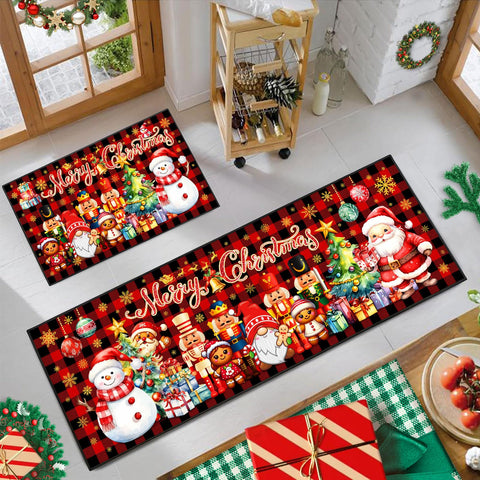 ACZHHZC muneco-nutcracker cocina: alfombra decorativa y absorbente para la cocina.
