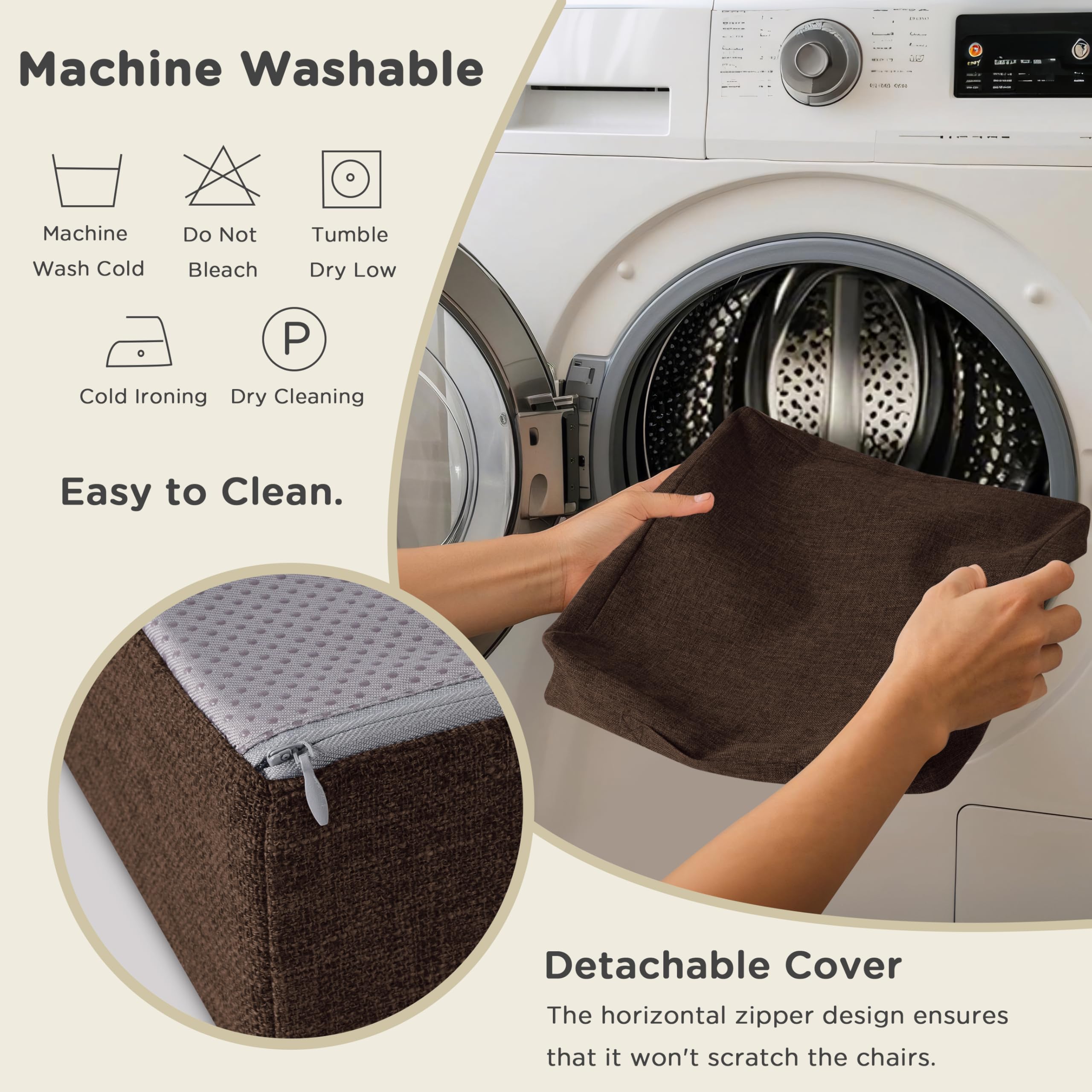 Almohadilla multiusos AddGrace, adaptable a sillón, sofá o sala de estar.