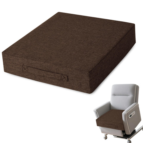 AddGrace, almohadilla reclinable 20x20, vista superior, comodidad sostenida para descansar.