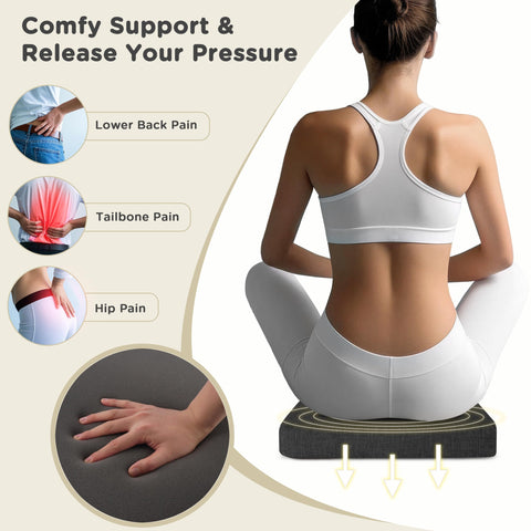 Cojines AddGrace con funda lavable a máquina y cremallera para limpieza fácil.