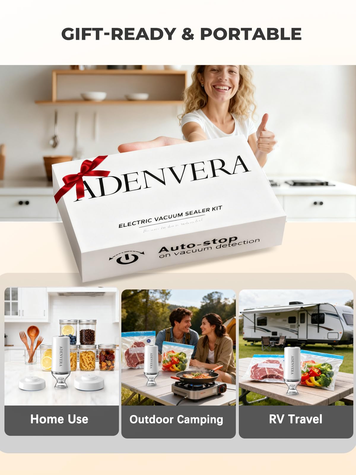 ADENVERA kit con cable USB-C y carga conveniente