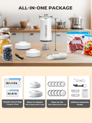 ADENVERA diseño portátil y ligero para cocina, viaje o camping