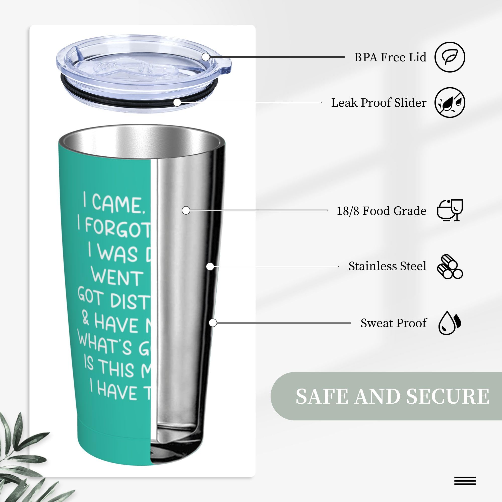 Adimidy diseño gracioso en vaso térmico, perfecto como regalo humorístico.