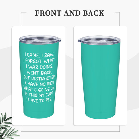 Adimidy vaso térmico doble pared, mantiene bebidas frías o calientes.