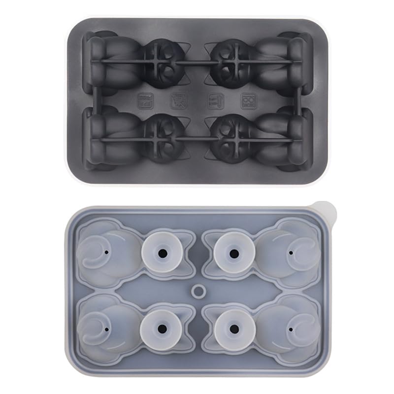 Admaison formas divertidas hielo: crea cubos temáticos para fiestas.