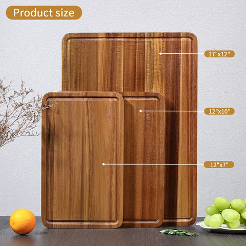 ADMKERS tablas-corte-madera-set-3-dos-caras: uso reversible para mayor durabilidad