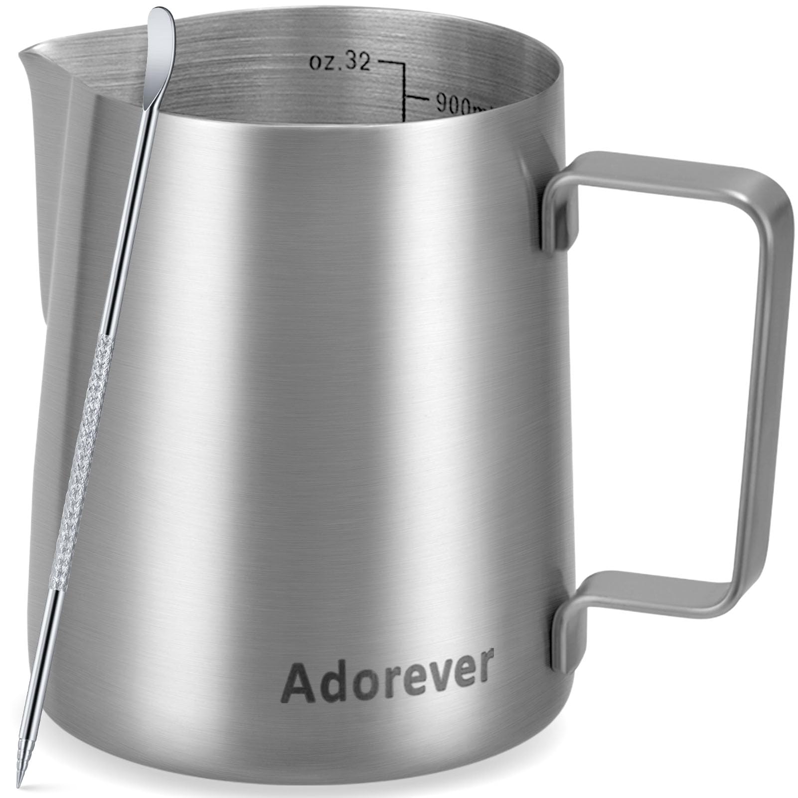 Adorever jarra espumadora leche 32oz lista para espumar en casa