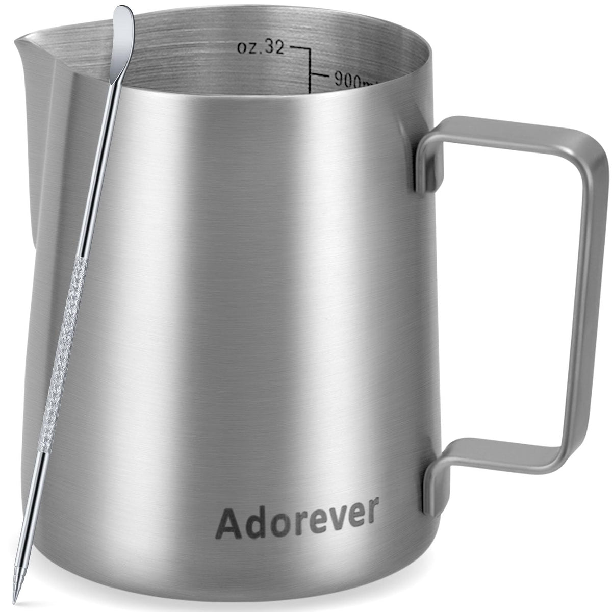 Adorever jarra espumadora leche 32oz lista para espumar en casa
