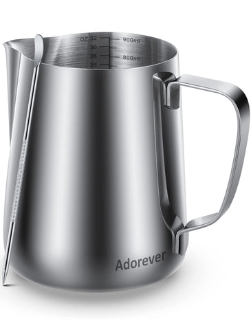 Jarra Adorever espumar leche 32oz para crema suave en casa