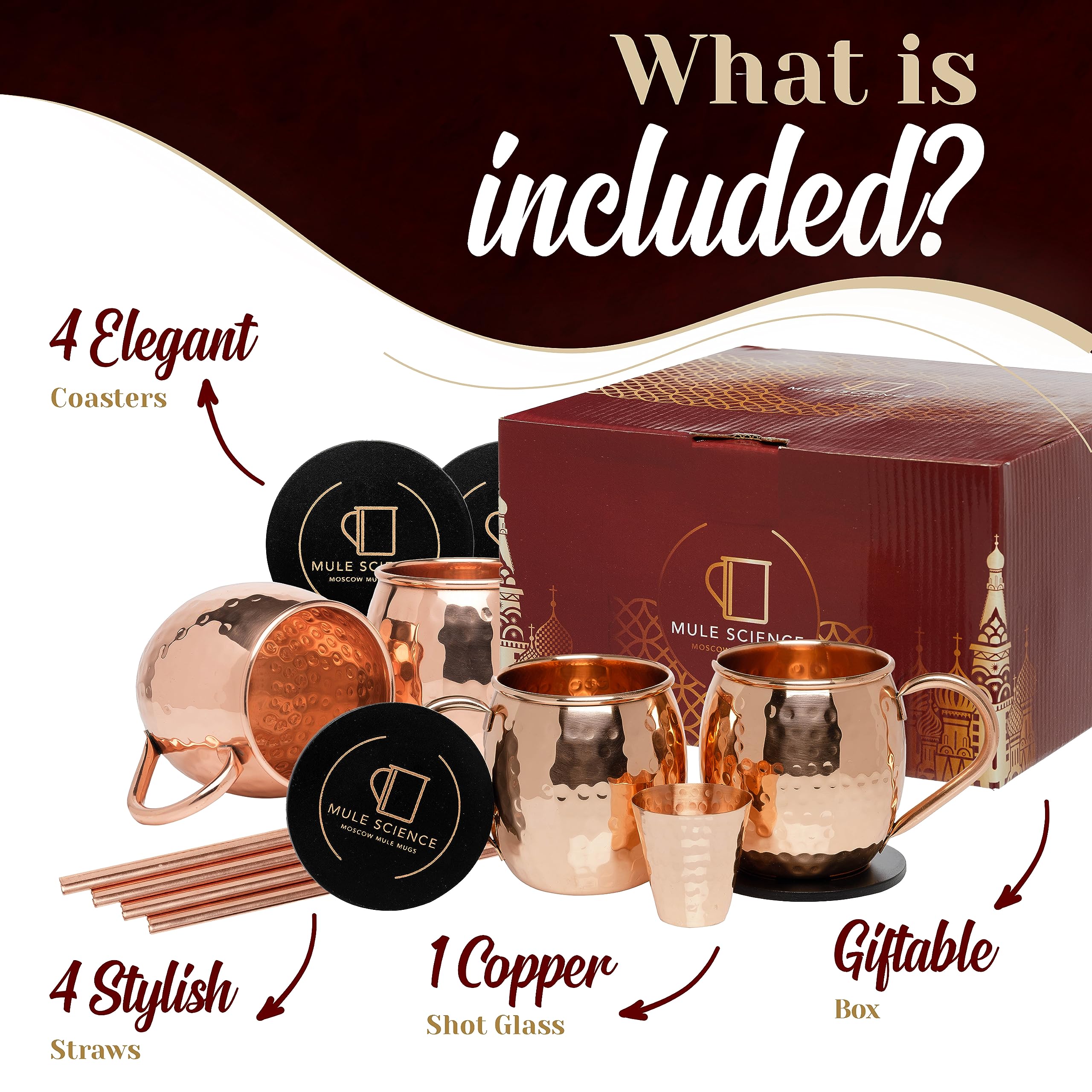 Advanced Mixology Mule Science: pajillas de cobre para beber cómodo y ecológico.