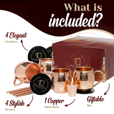 Advanced Mixology Mule Science: pajillas de cobre para beber cómodo y ecológico.