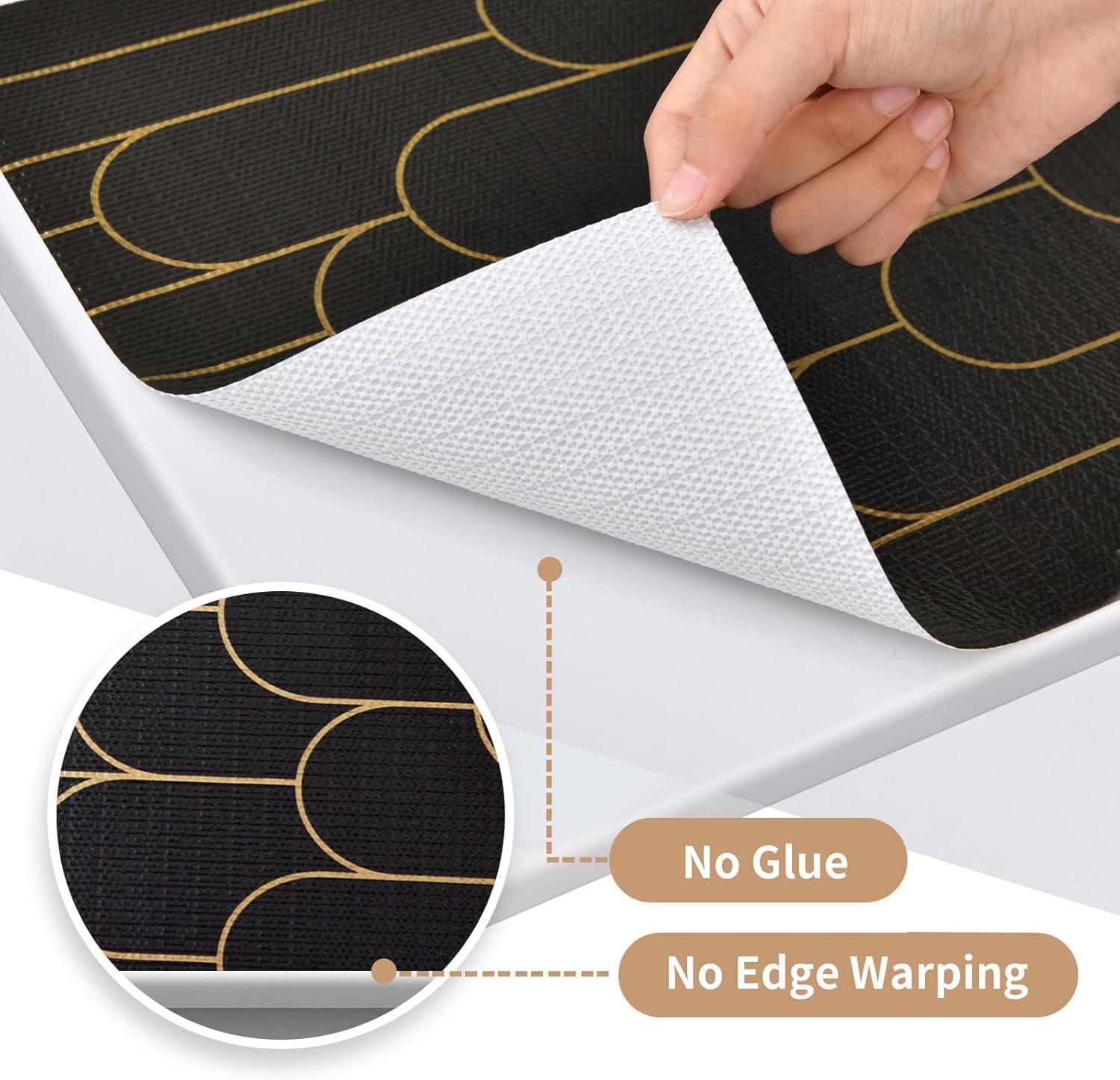 Acabado negro con dorado de Adwann para decoración elegante