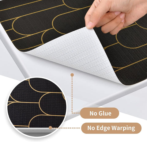 Acabado negro con dorado de Adwann para decoración elegante