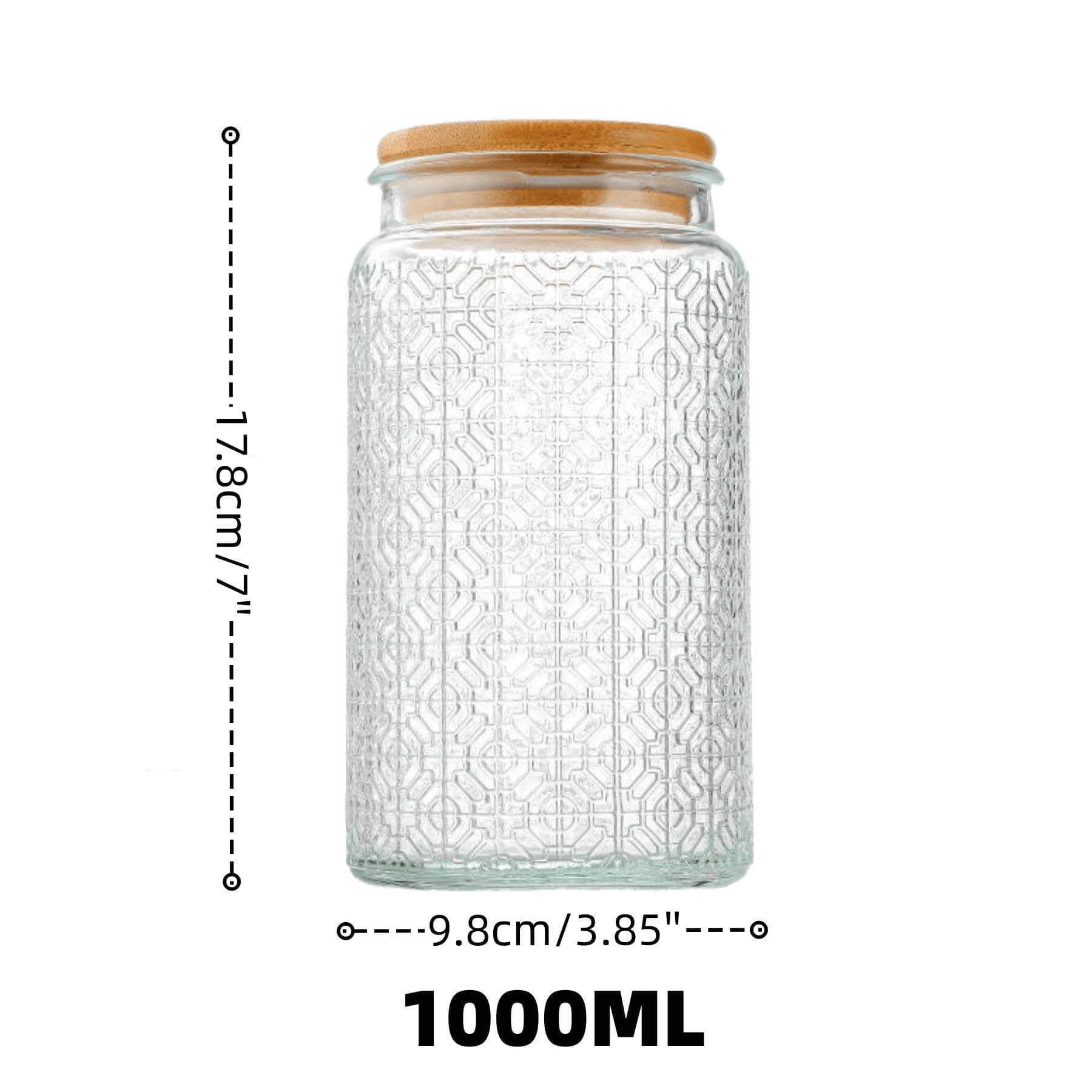 Contenedor de vidrio Aebor para almacenamiento de alimentos en la cocina