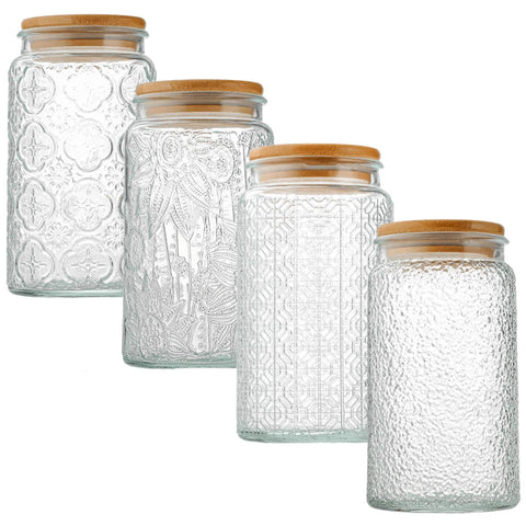 Tarro de vidrio Aebor para dulces y cereales, organización elegante.