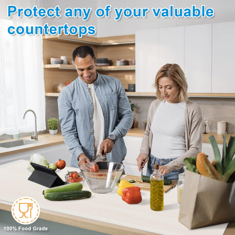 Protector AECHY de encimera, silicona de grado alimentario para uso diario.