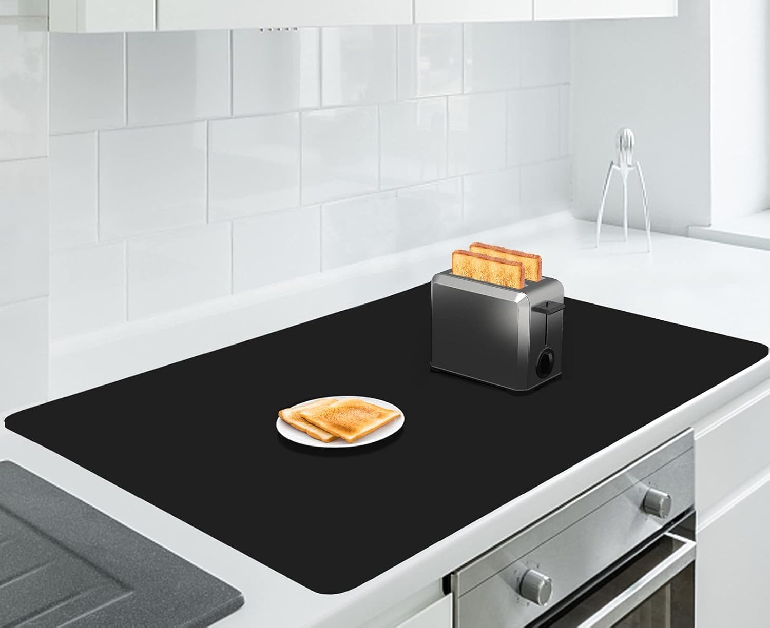 AECHY alfombrilla de silicona extralarga para cocina protege superficies del calor.