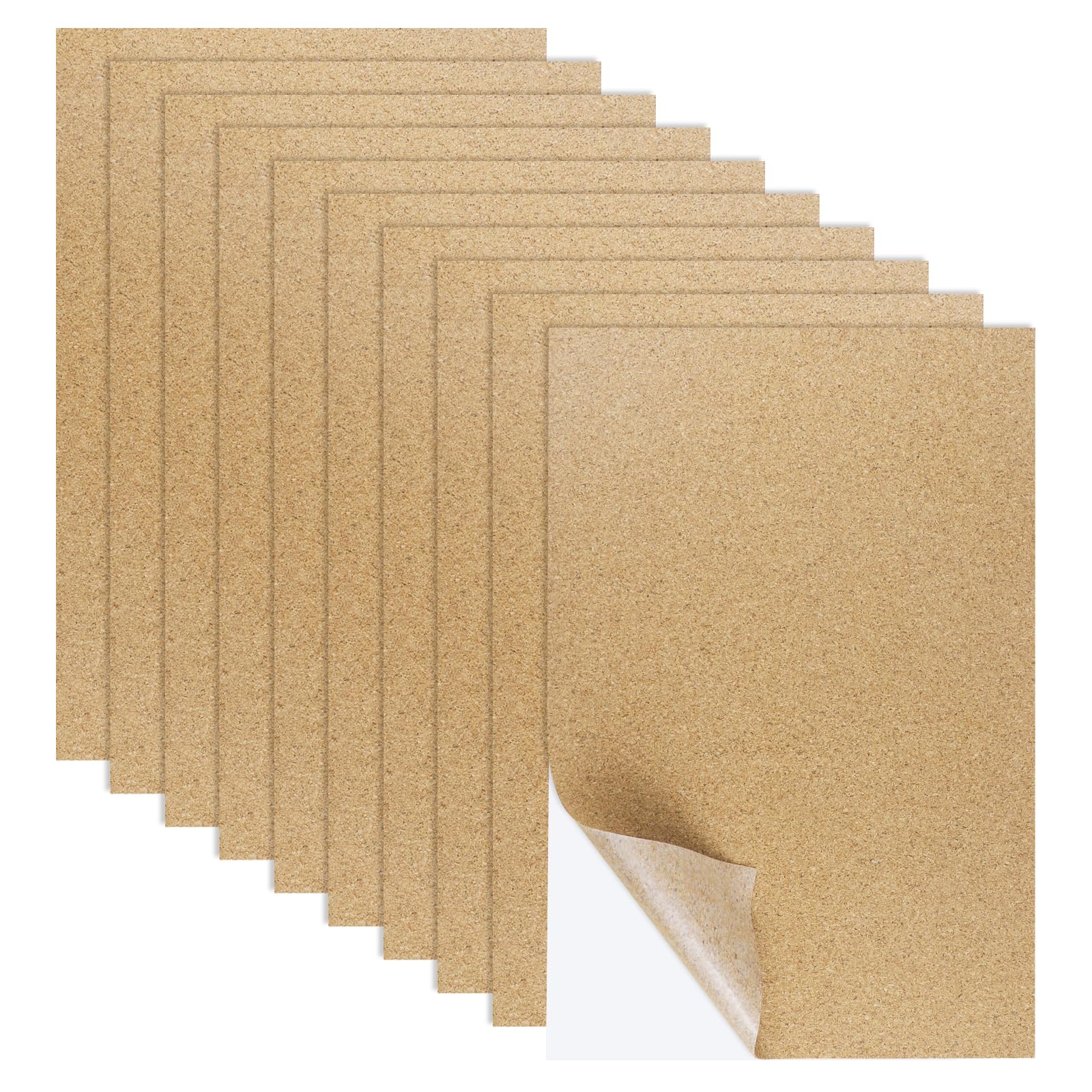 hoja de corcho adhesiva aecsze 30x21 cm para posavasos antideslizantes.
