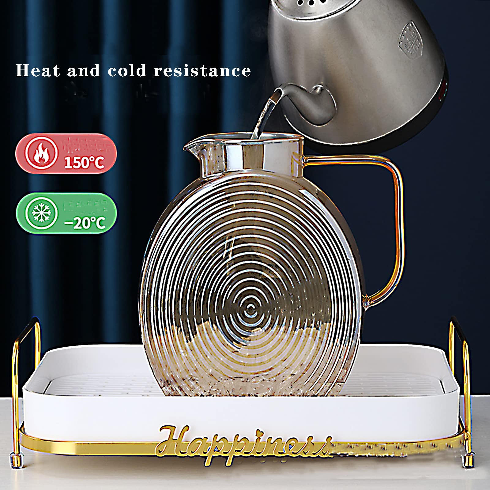 Jarra AEFPOYMXU 2,2 L, gran capacidad para familias.
