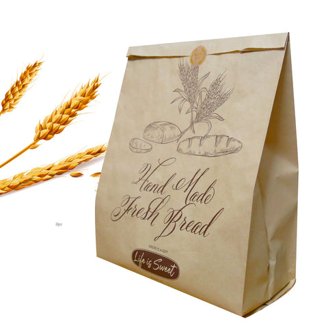 AeKahtay bolsas de pan kraft grandes para hornear y conservar fresco