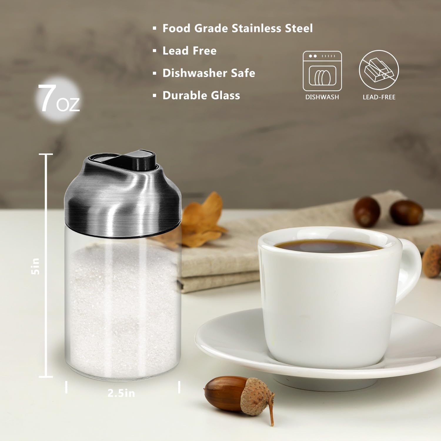 Aelga dispensador de 200 ml para porciones controladas en bebidas y horneados