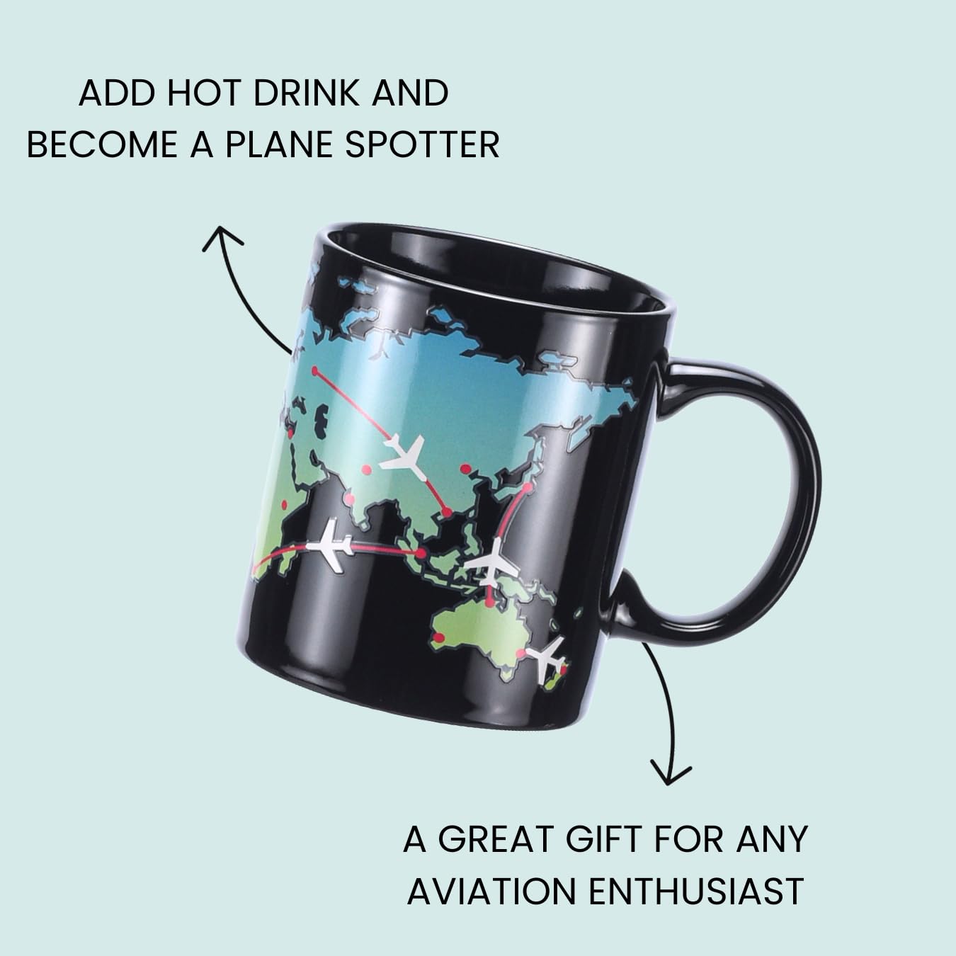 Taza AeroClix ceramica: superficie suave y duradera para uso diario.