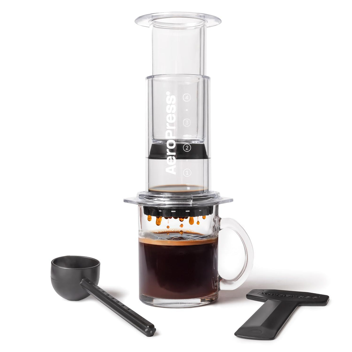 AeroPress Clear: prensa de café para ver el proceso y sabor limpio.