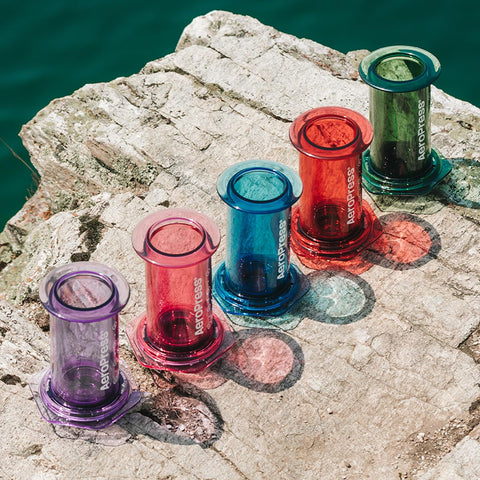 AeroPress Clear: perfecta para campamento o viaje de senderismo.
