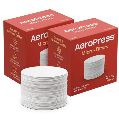 AeroPress: filtros de papel micro compostables blancos para sabor limpio