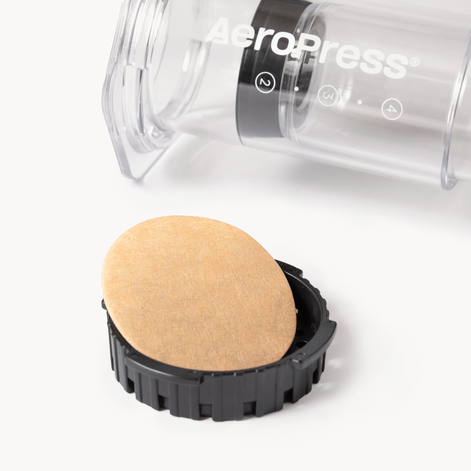 AeroPress: filtros de papel sin blanqueado para sabor puro.