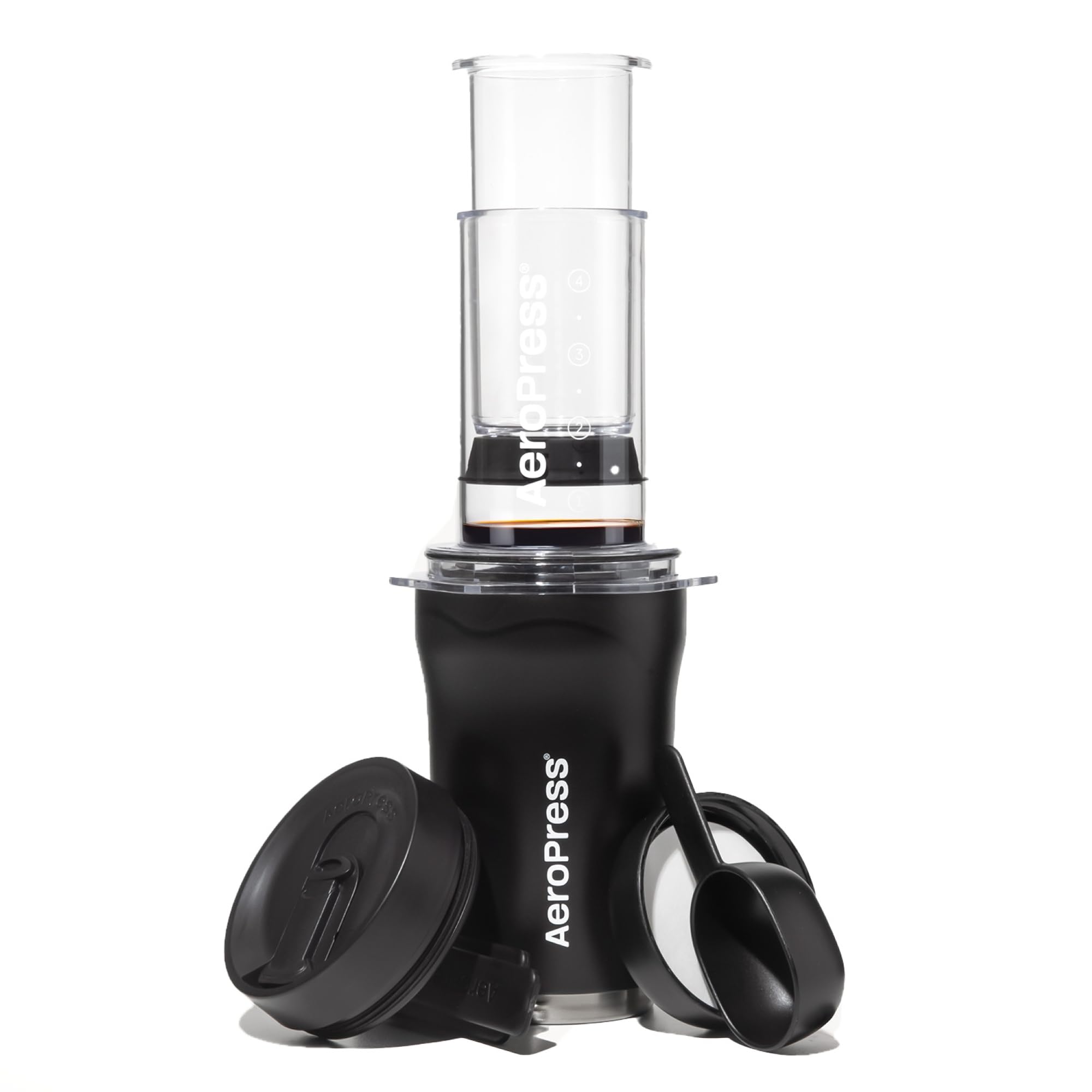 AeroPress Go Plus set-cafe-portátil para viajar, sistema 3 en 1.
