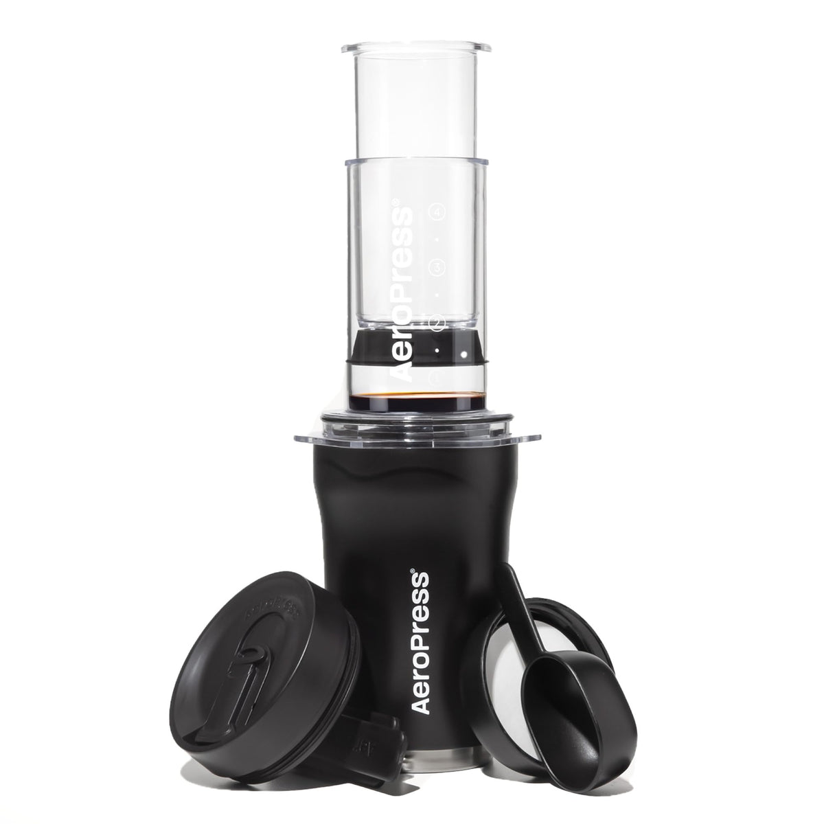 AeroPress Go Plus set-cafe-portátil para viajar, sistema 3 en 1.