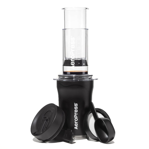 AeroPress Go Plus set-cafe-portátil para viajar, sistema 3 en 1.
