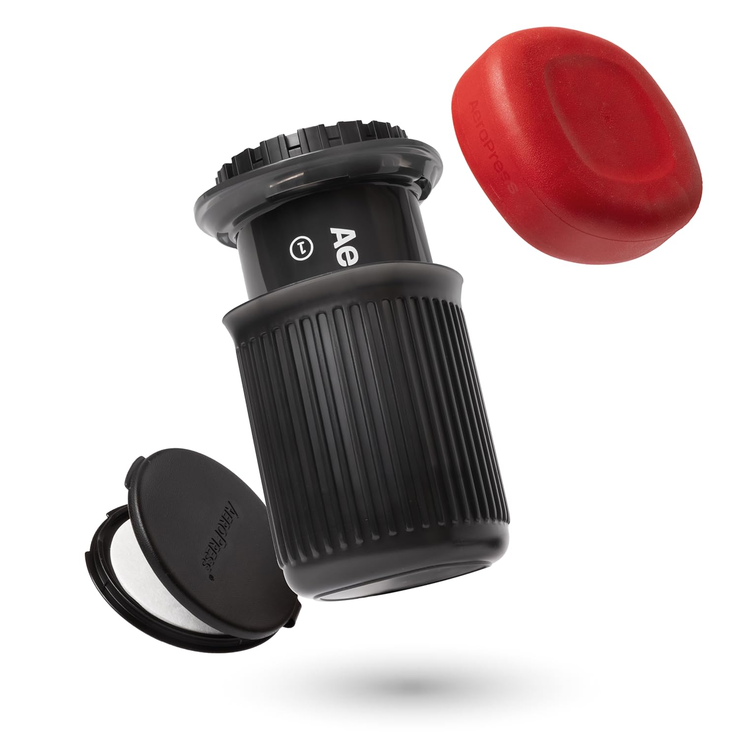 AeroPress Go, extracción rápida para bebidas balanceadas y menos amargas.
