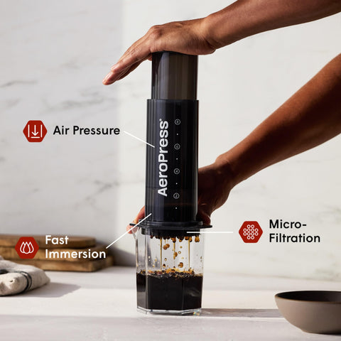 AeroPress Original XL, diseño 3 en 1 para sabor completo sin amargor.