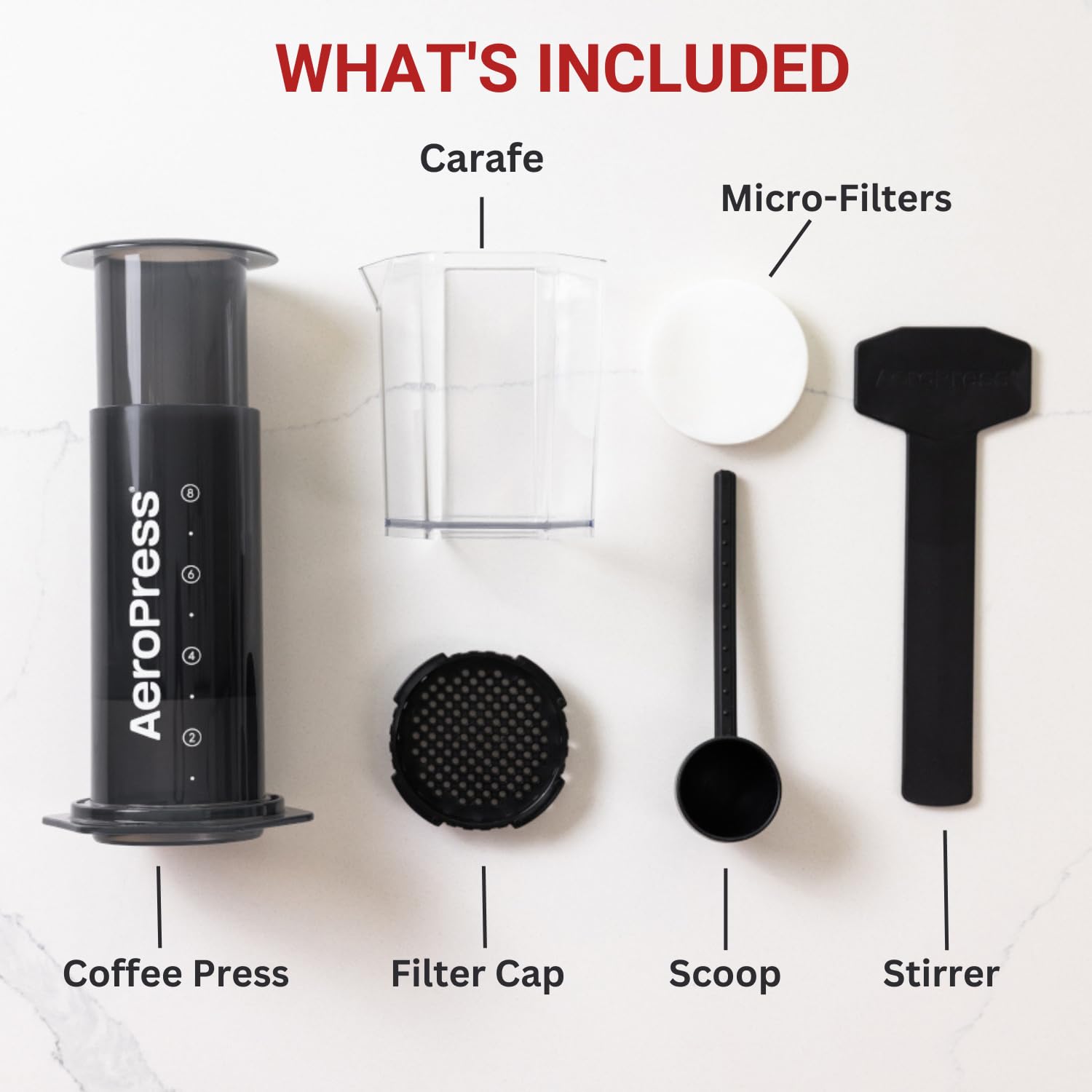 AeroPress Original XL, portátil para oficina o descanso al aire libre.