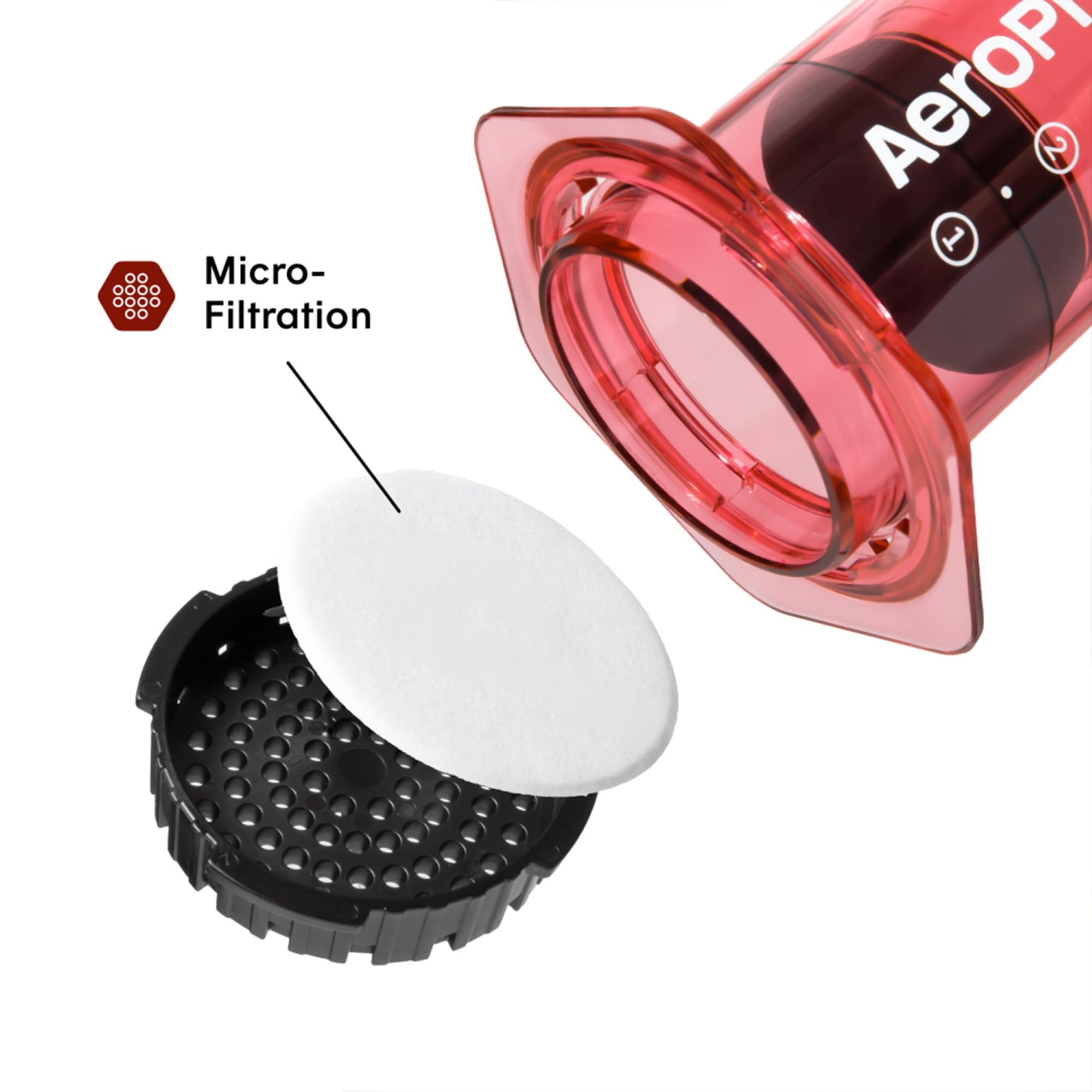 AeroPress sistema de presión favorece extracción eficiente con menos amargor para sabor claro.