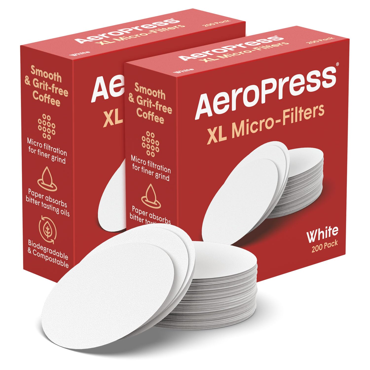 AeroPress XL: filtro-papel-blanco, sabor limpio en cada taza.