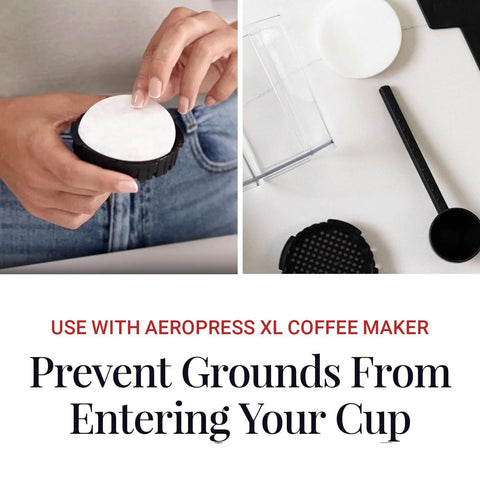 AeroPress XL: preparación-cafe, filtración micro para taza más limpia.
