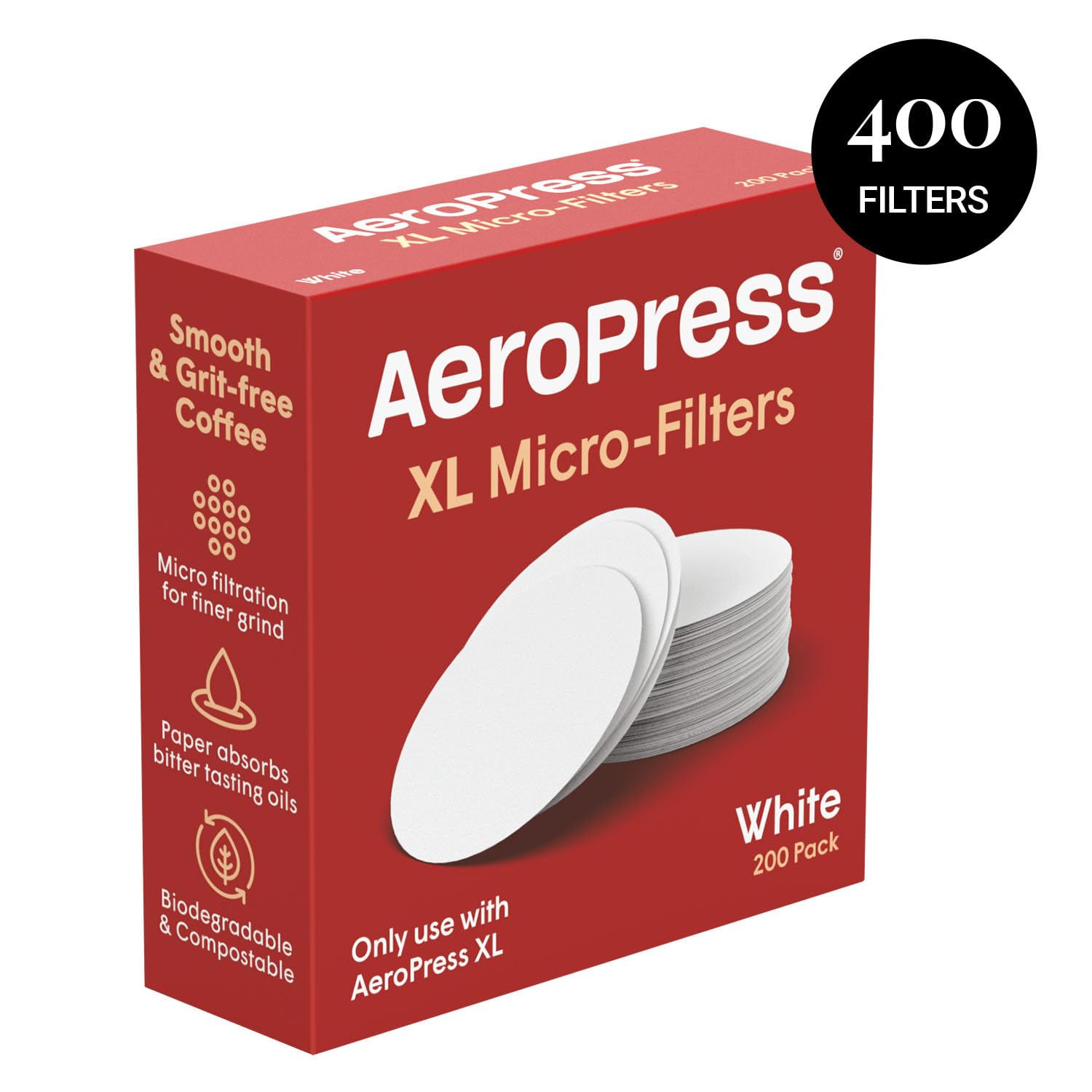 AeroPress XL: uso-sostenible, papel compostable y menor residuo.