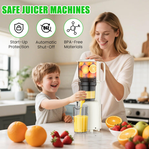 Licuadora AERVOCE prensado en frío, extracción eficiente gracias a la tecnología de prensado en espiral.