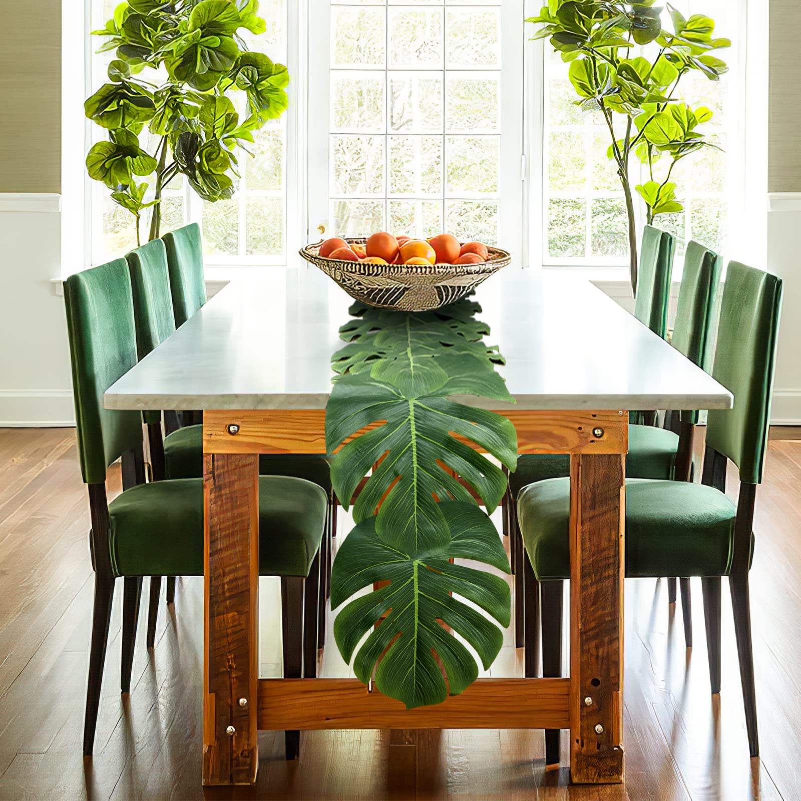 AerWo Camino de mesa diseño único que mejora cualquier decoración tropical.
